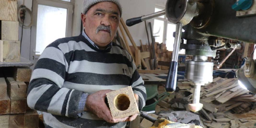 30 yıllık mesleğini yaşatmaya çalışıyor: Çeşit çeşit ahşapları gelecek nesle aktarmak istiyor 6